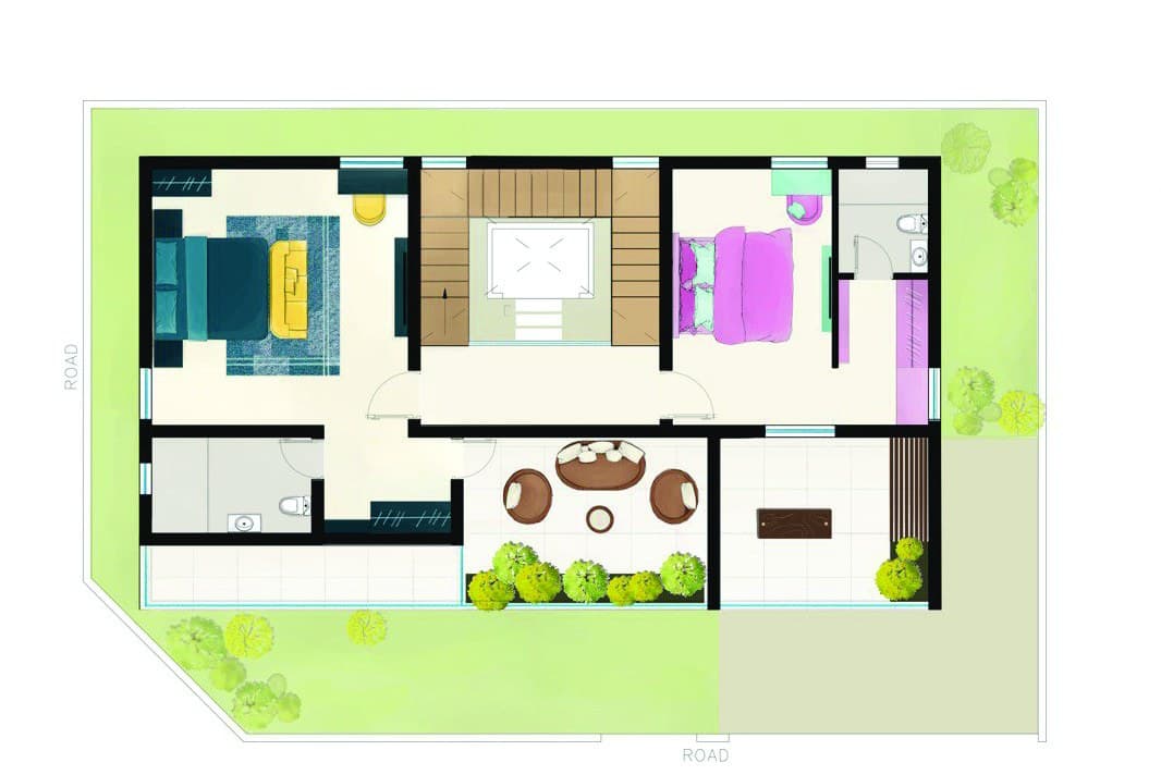 First Floor plan of Villa 131