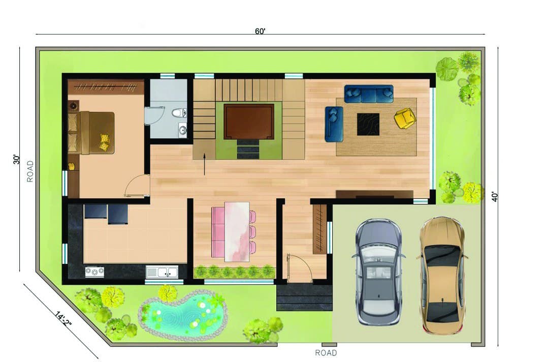 Ground Floor plan of Villa 131